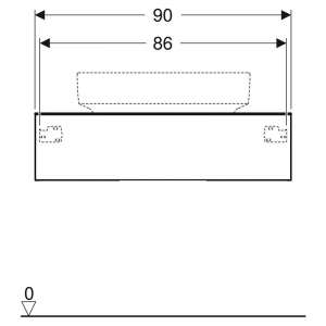 Шафка 90 для раковини Variform
