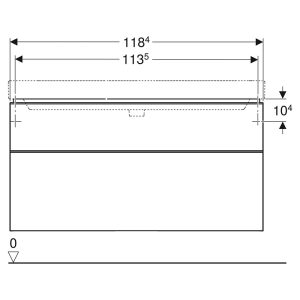 Шкафчик Smyle Square для раковины 120