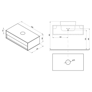 Шафка для раковини SD Step 100